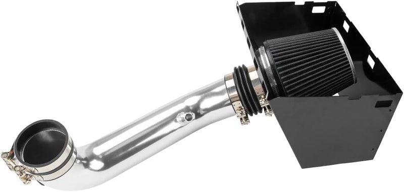 AUTOSITY Air Intake Kit, 3.5" Cold Air Intake System Kits + Heat Shield Aluminum Compatible with 2009-2015 Ram 1500/2500 2009-2011 Ram 3500 5.7L V8 HEMI Engine(Black) - Image 4